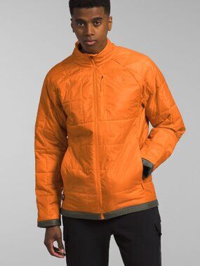 New The North Face Men's Medium Circaloft 1/4 Zip Mandarin Orange NWT $220